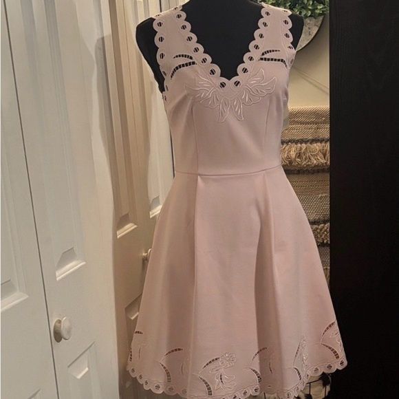 Ted Baker London Dresses & Skirts - Ted Baker London Blush Pink Scalloped Mini Dress-NWOT